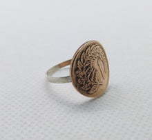 Load image into Gallery viewer, New Zealand Fern Leaf Coin Sterling Silver Ring
