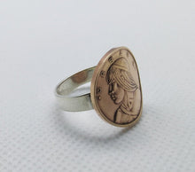 Load image into Gallery viewer, Panamanian Chief Urracá Coin Sterling Silver Ring
