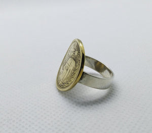 Egyptian Coin Sterling Silver Ring