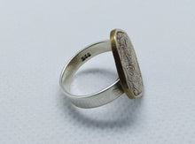 Load image into Gallery viewer, British India Square Anna Coin Sterling Silver Ring
