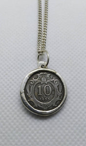 Austrian Coin Sterling Silver Necklace