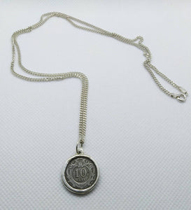 Austrian Coin Sterling Silver Necklace