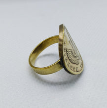 Load image into Gallery viewer, Greek Phoenix Drachma Coin Brass Ring
