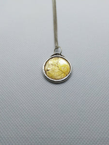 Belgique King Baudouin Coin, Sterling Silver Necklace