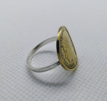 Load image into Gallery viewer, French 50 Centimes Coin Sterling Silver Ring
