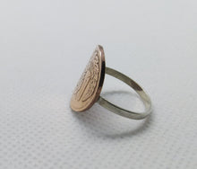 Load image into Gallery viewer, New Zealand Fern Leaf Coin Sterling Silver Ring
