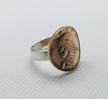 Load image into Gallery viewer, Panamanian Chief Urracá Coin Sterling Silver Ring
