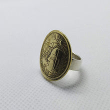 Load image into Gallery viewer, Egyptian Coin Sterling Silver Ring
