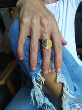 Load image into Gallery viewer, Israeli Coin Sterling Silver Ring
