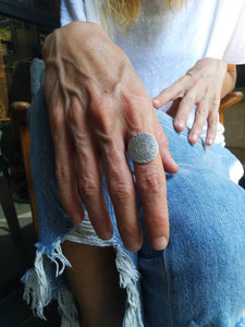 British India Silver Rupee Coin Sterling Silver Ring