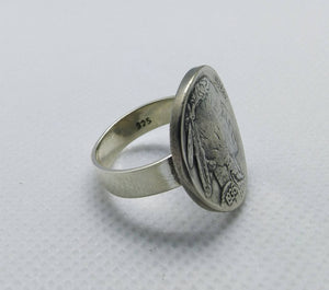 USA Buffalo Nickel Coin Sterling Silver Ring