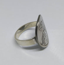 Load image into Gallery viewer, New Zealand Lizard Coin Sterling Silver Ring
