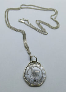 Mauritanian Musical Coin Sterling Silver Necklace