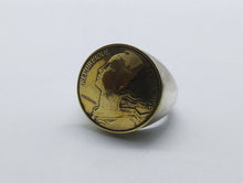 Load image into Gallery viewer, French Marianne Coin Sterling Silver Ring
