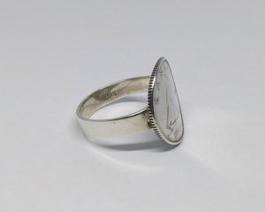 Canadian Sail Boat Coin Sterling Silver Ring