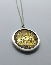 Load image into Gallery viewer, Coin Necklace, Mercury God Of Commerce French
