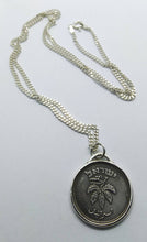 Load image into Gallery viewer, Israeli 1949 Pruta Coin Sterling Silver Necklace
