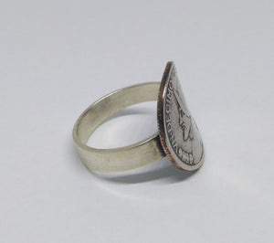 Panamanian Balboa Coin Sterling Silver Ring