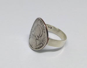 Panamanian Balboa Coin Sterling Silver Ring