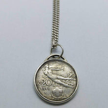 Load image into Gallery viewer, Italian Figure of Liberty Coin Sterling Silver Necklace
