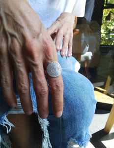 British India Silver Rupee Coin Sterling Silver Ring