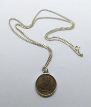 Load image into Gallery viewer, Greek Drachma Owl Coin Sterling Silver Necklace
