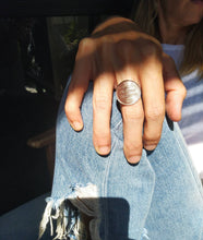 Load image into Gallery viewer, British Palestine (Israel) Bronze Mil Coin Sterling Silver Ring
