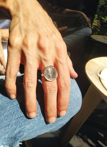 Swiss 10 Rappen Coin Sterling Silver Ring