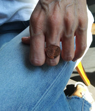 Load image into Gallery viewer, New Zealand Fern Leaf Coin Sterling Silver Ring
