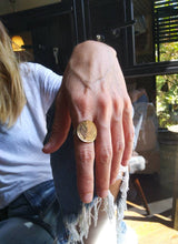 Load image into Gallery viewer, Greek Drachma Phoenix Coin Sterling Silver Ring
