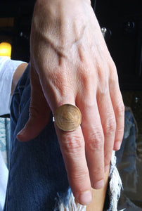 Nepali Mount Everest Coin Sterling Silver Ring