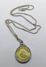 Load image into Gallery viewer, Egyptian Cleopatra Coin Sterling Silver Necklace
