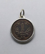 Load image into Gallery viewer, Austrian 1894 Heller Coin Sterling Silver Necklace
